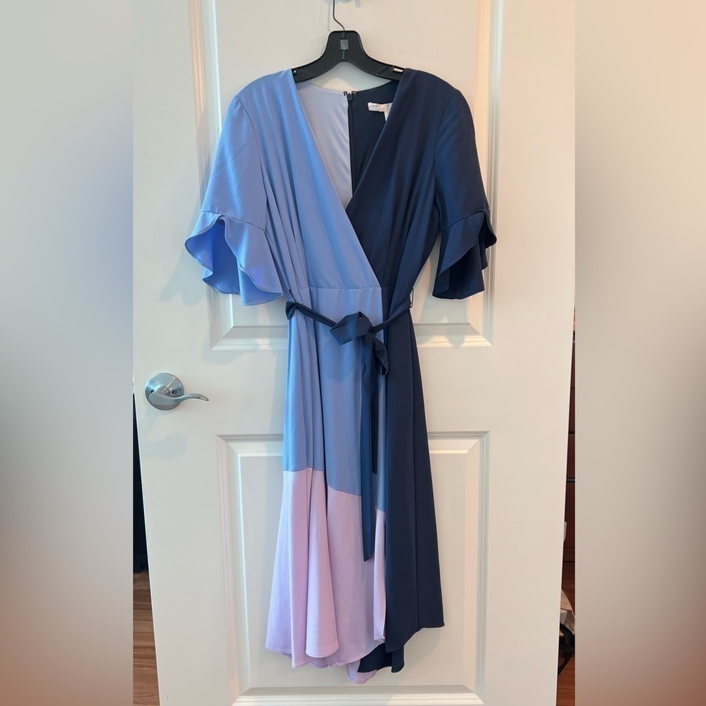 Anthropologie Hutch Colorblock Faux Wrap
Midi Dress - Picture 2 of 16